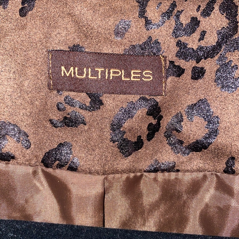 Multiples Brown Leopard Print Jacket - image 4